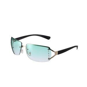 Rimless Rectangle Y2K Sunglasses